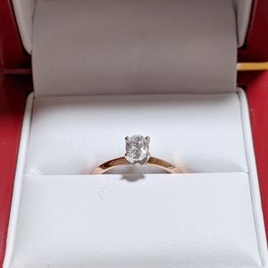 14k Rose Gold Solitaire Engagement Ring